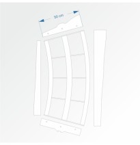 Modul obloukový rádius 200 cm 30°– čela B96 a E96