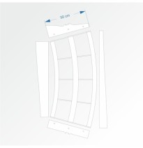 Modul obloukový rádius 200 cm 30°– čela B96 a F96
