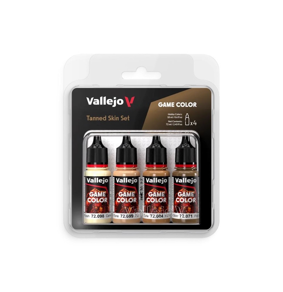 Vallejo Game Color – Tanned Skin Set