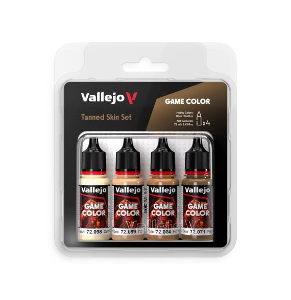 Vallejo Game Color – Tanned Skin Set