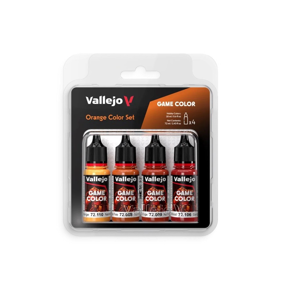 Vallejo Game Color - Orange Color Set