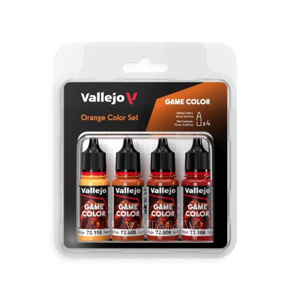Vallejo Game Color - Orange Color Set