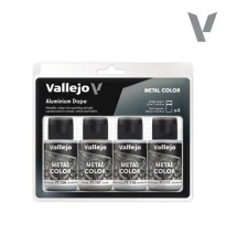 Vallejo Metal Color 77603 – Aluminium Dope Set