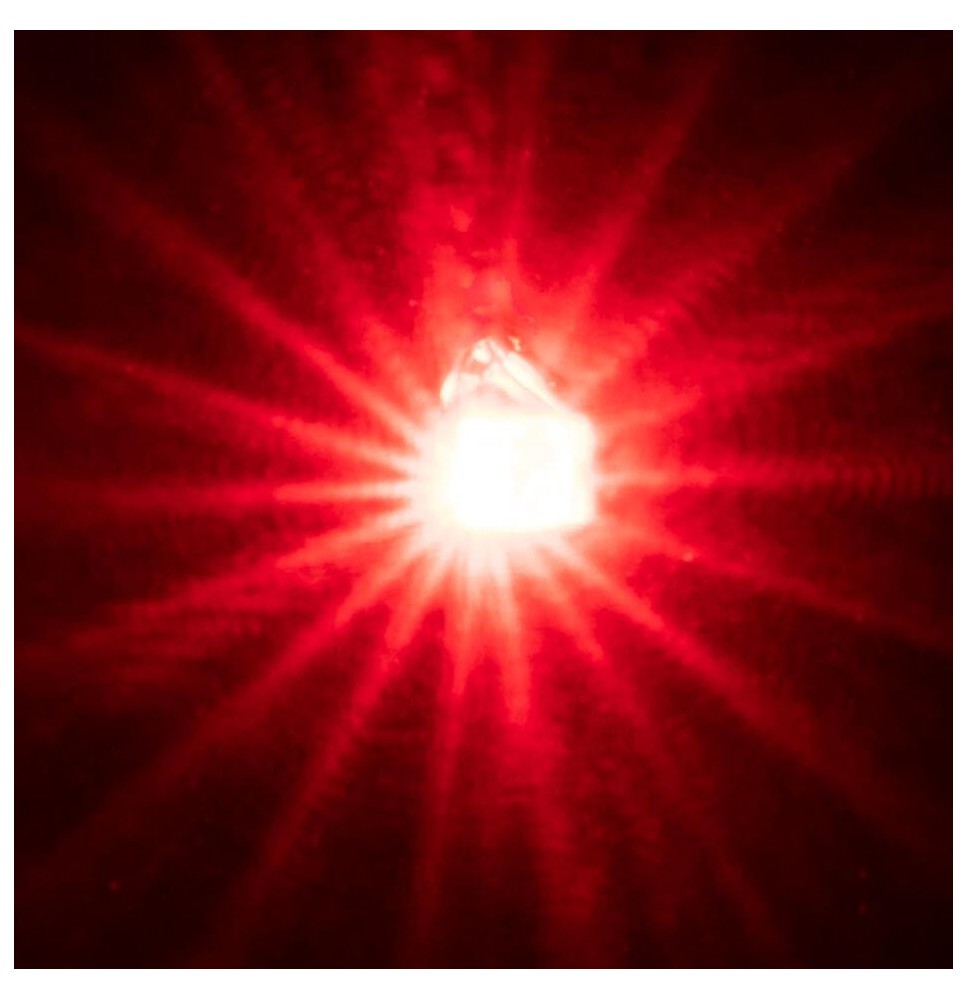 Červená blikající LED