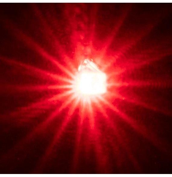 Červená blikající LED