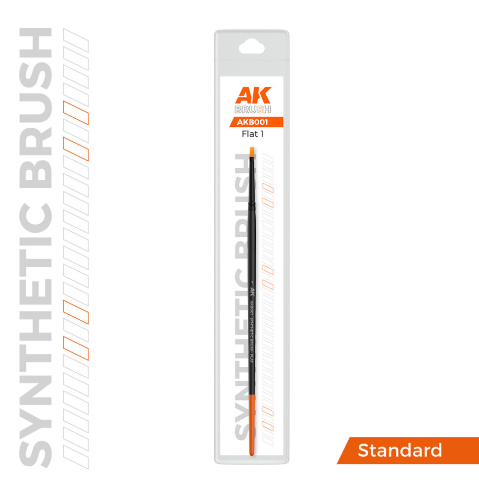 AK SYNTHETIC BRUSH - FLAT 1