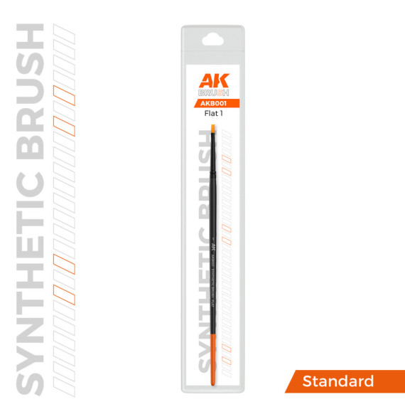 AK SYNTHETIC BRUSH - FLAT 1