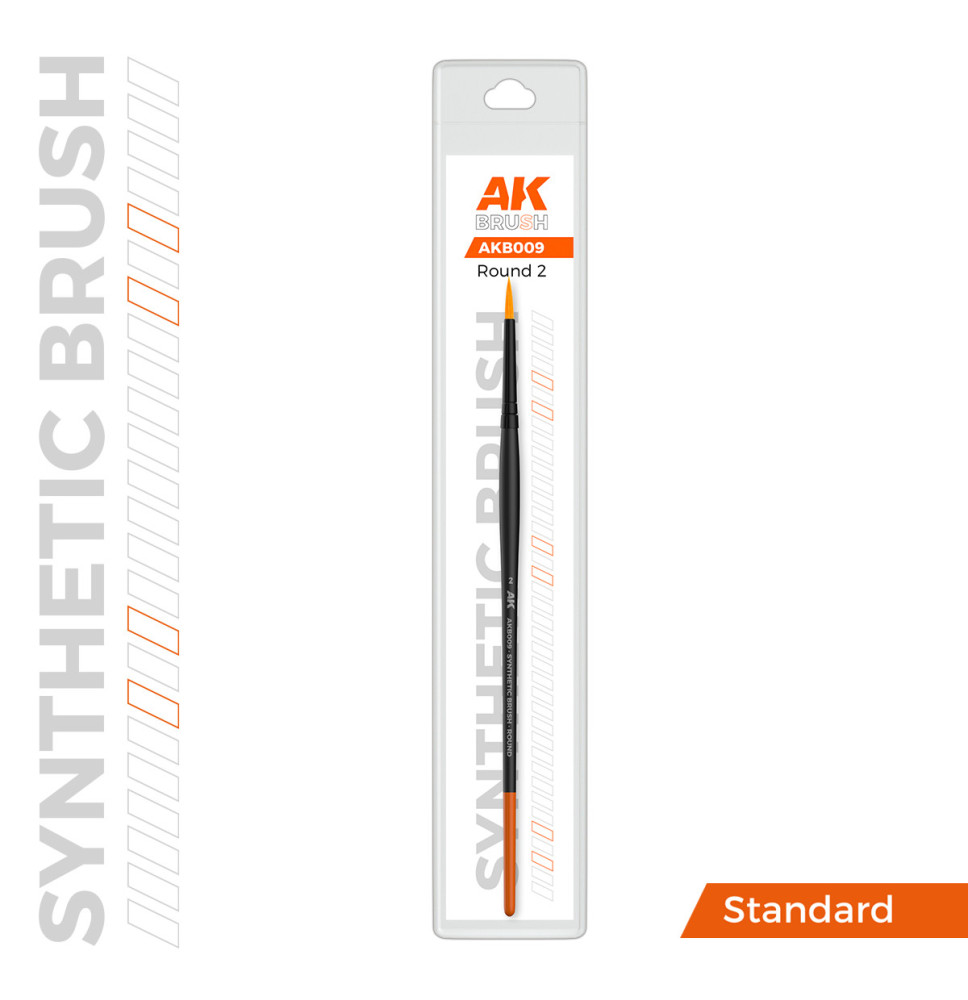 AK SYNTHETIC BRUSH - ROUND 2