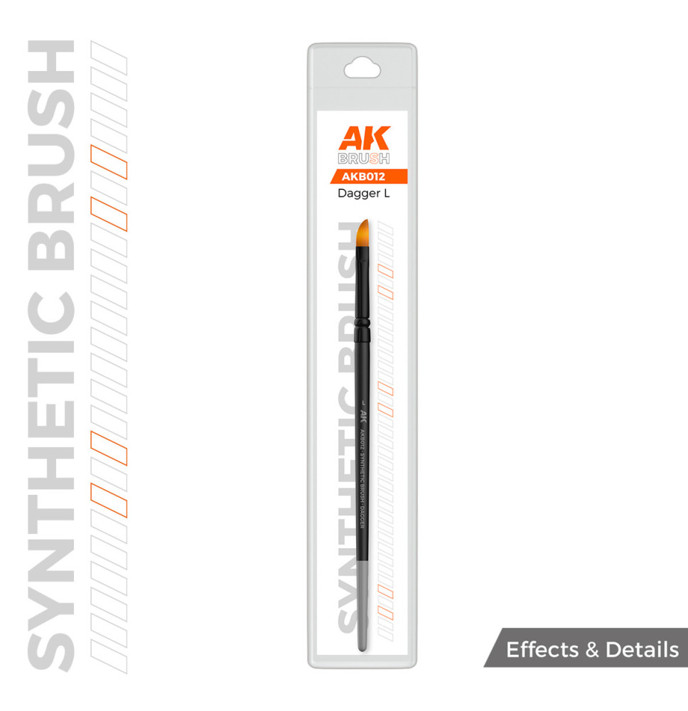 AK SYNTHETIC BRUSH - DAGGER L