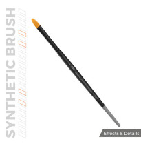AK SYNTHETIC BRUSH - FILBERT 2