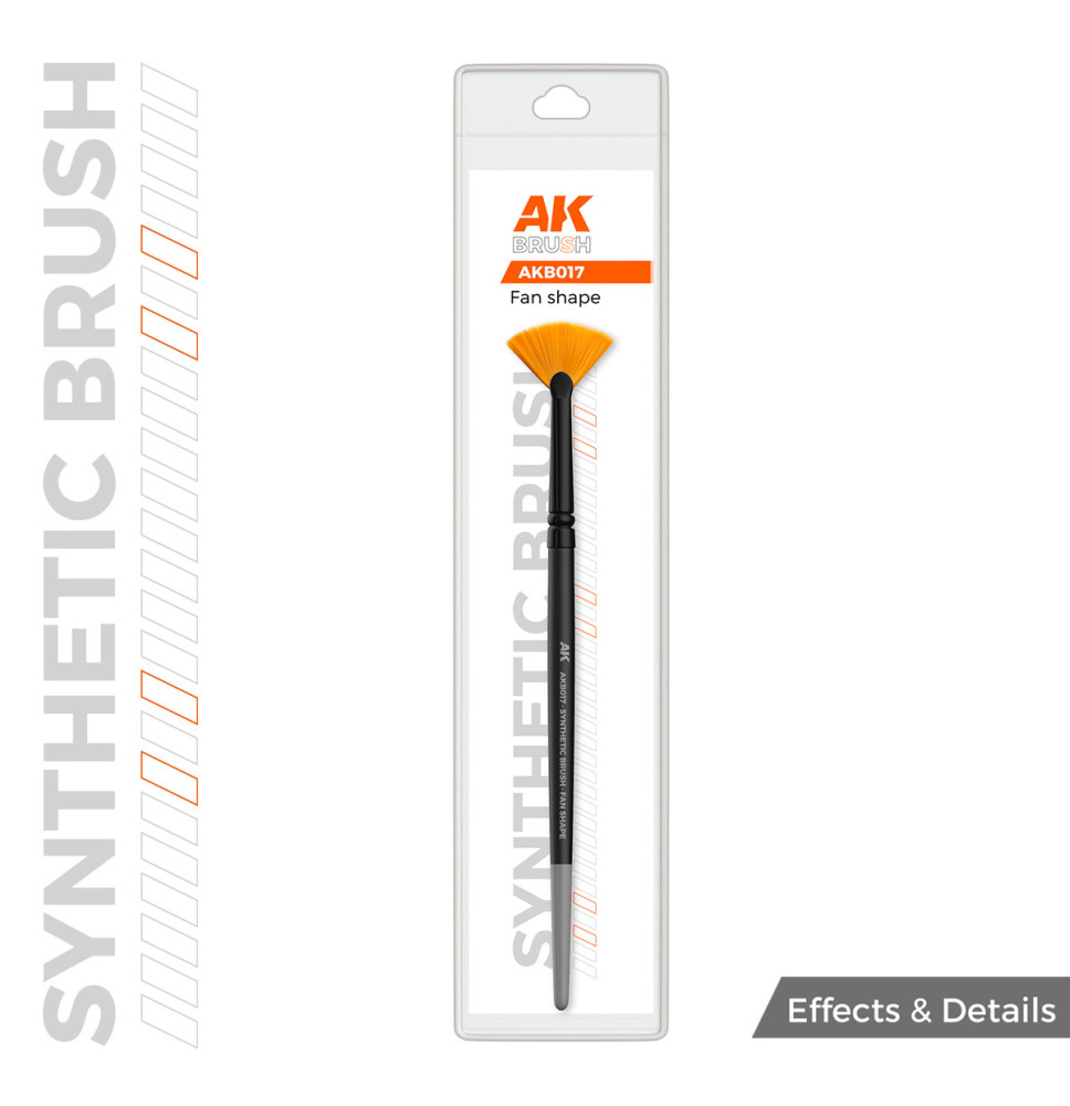 AK SYNTHETIC BRUSH - FAN SHAPE