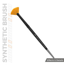 AK SYNTHETIC BRUSH - FAN SHAPE