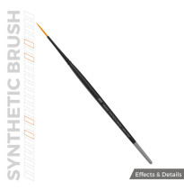 AK SYNTHETIC BRUSH - LINER 17mm
