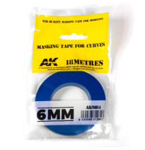 Blue masking Tape for curves 6mm