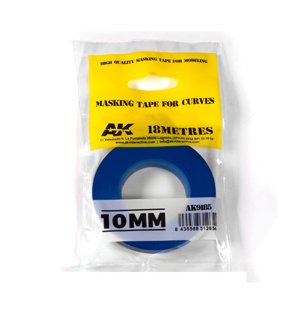Blue masking Tape for curves 10mm