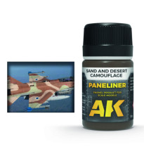 Paneliner for sand and desert camouflage
