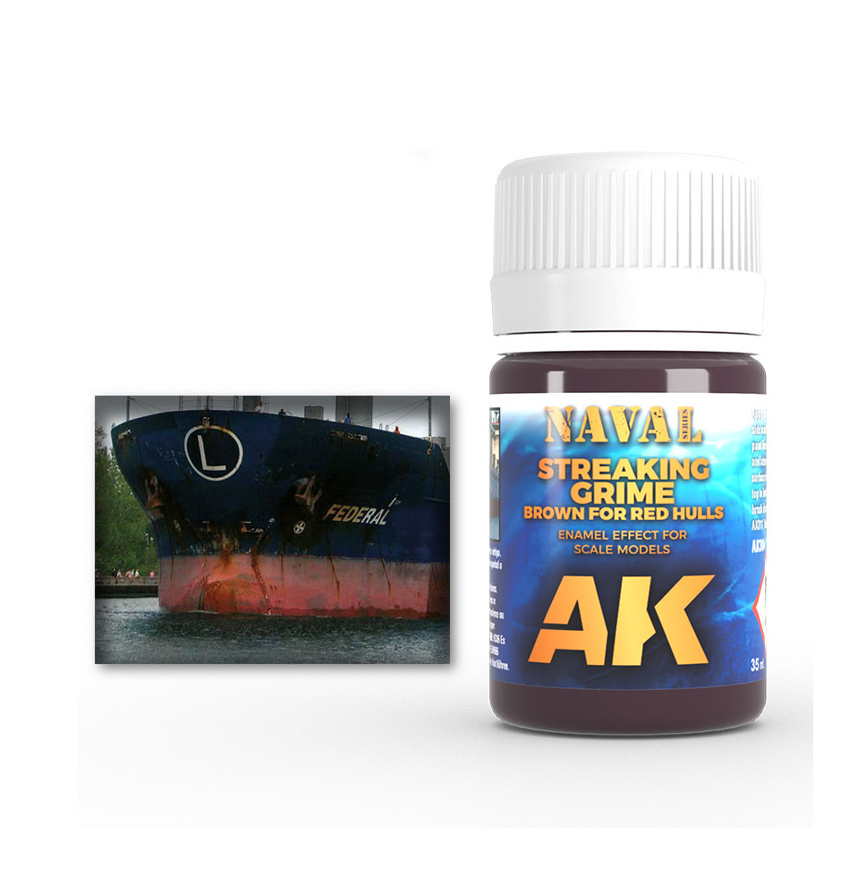 BROWN STREAKING GRIME FOR RED HULLS