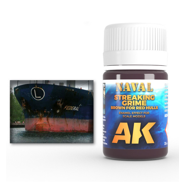 BROWN STREAKING GRIME FOR RED HULLS