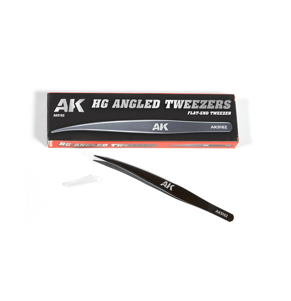 HG ANGLED TWEEZERS 02 (FLAT-END)