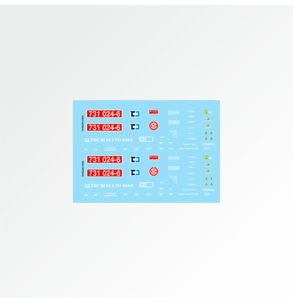 731.024 ČDC červeno-bílý