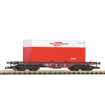 Plošinový vůz mit Container ÖBB V