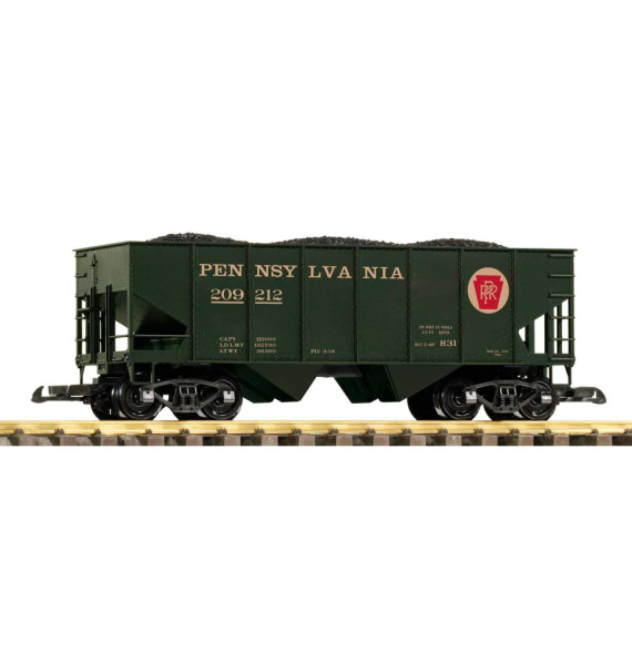 Výsypný vůz PRR ložený uhlím