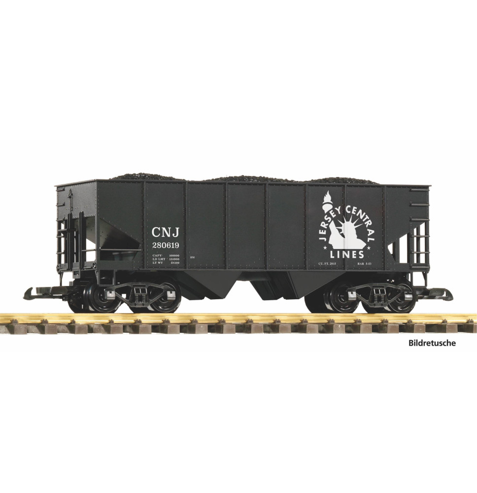 Výsypný vůz CNJ ložený uhlím