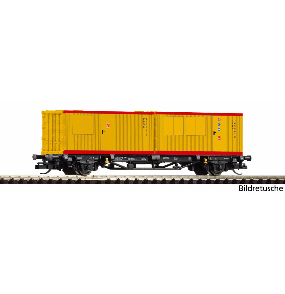 Plošinový vůz 2x20' PIKO Rail Service