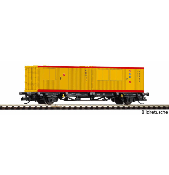 Plošinový vůz 2x20' PIKO Rail Service