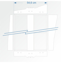 Modul rovný dvojkolejný 90 cm – čela 2B96 a 2E99