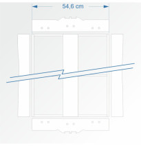 Modul rovný dvojkolejný 90 cm – čela 2E99 a 2E99