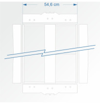 Modul rovný dvojkolejný 90 cm – čela 2E99 a 2E99