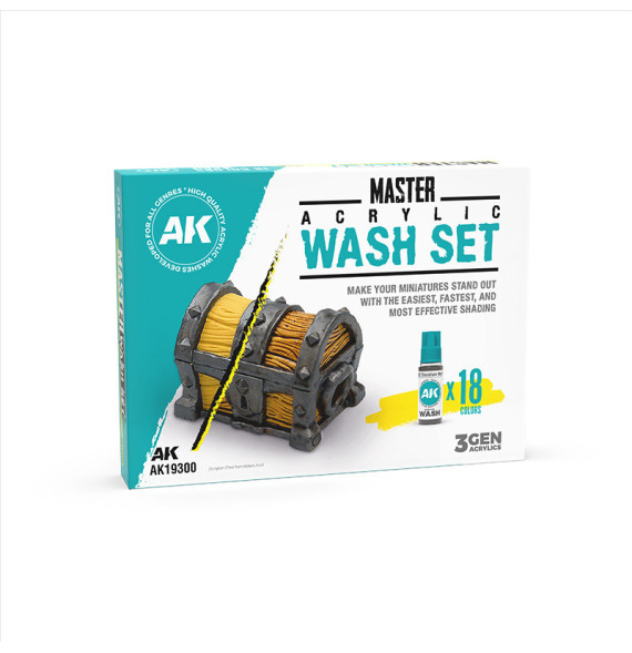 MASTER ACRYLIC WASH SET – FULL RANGE