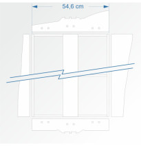 Modul rovný dvojkolejný 120 cm – čela 2B96 a 2E99
