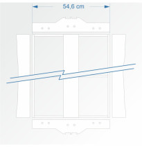 Modul rovný dvojkolejný 120 cm – čela 2D99 a 2D99