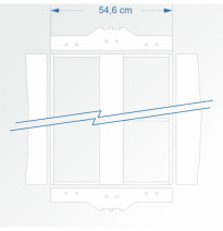 Modul rovný dvojkolejný 120 cm – čela 2D99 a 2D99
