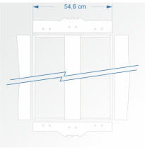 Modul rovný dvojkolejný 120 cm – čela 2D99 a 2E99