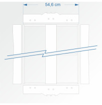 Modul rovný dvojkolejný 120 cm – čela 2E99 a 2E99