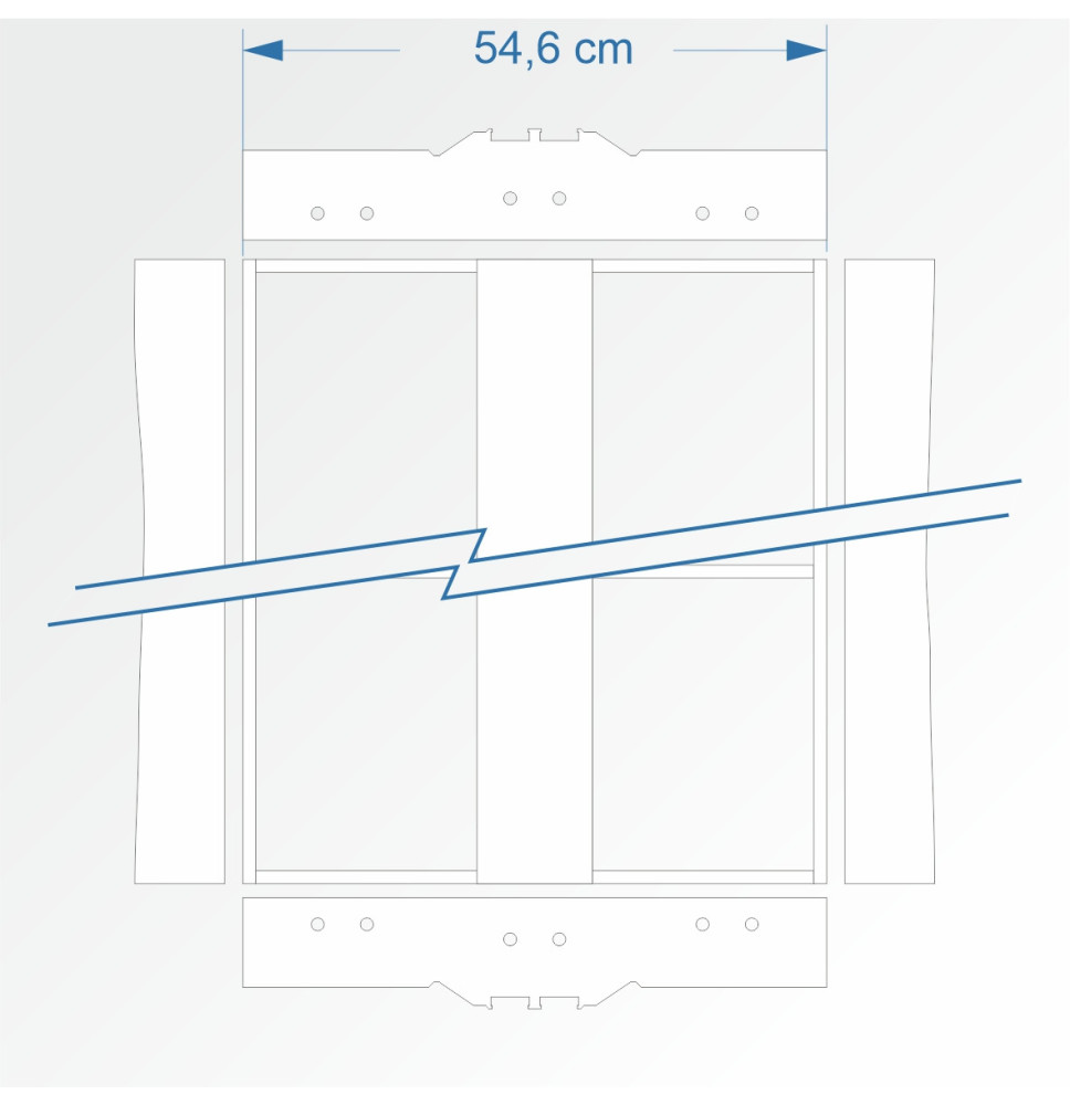 Modul rovný dvojkolejný 120 cm – čela 2E99 a 2E99