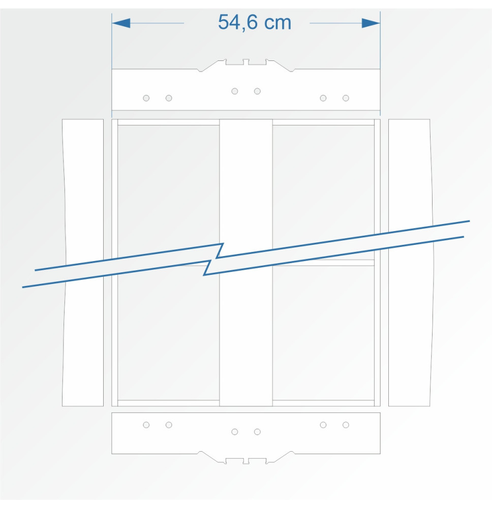 Modul rovný dvojkolejný 120 cm – čela 2E99 a 2E99