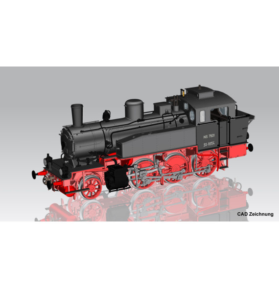 Parní lokomotiva Rh 75 ex BR 91 NS