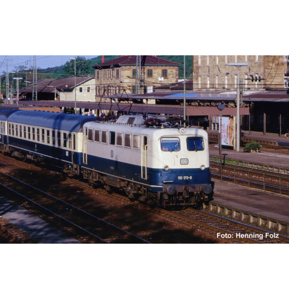 Elektrická lokomotiva BR 110 blau/beige DB