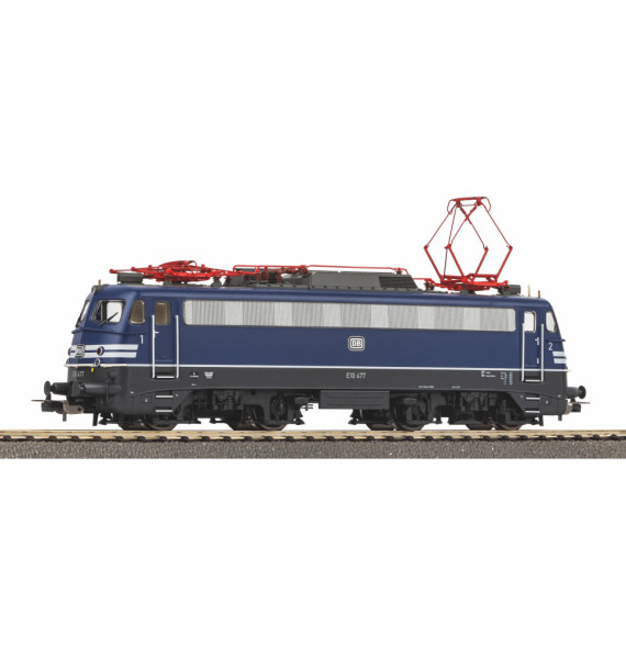 Elektrická lokomotiva E 10 477 m. Warnstreifen DB