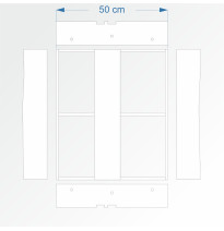 Modul rovný dvojkolejná stanice 60 cm – čela stanice a stanice