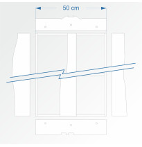 Modul rovný zhlaví dvojkolejné stanice 90 cm – čela E96 a stanice