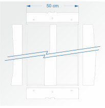 Modul rovný zhlaví dvojkolejné stanice 90 cm – čela F96 a stanice