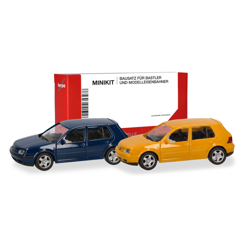 MiKi VW Golf IV 4-tü.blau gelb