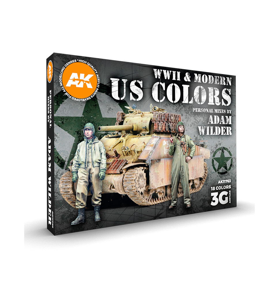 3GEN WWII & MODERN US COLORS - SIGNATURE SET BY ADAM WILDER