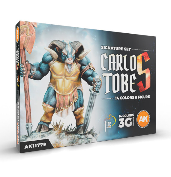 3GEN SIGNATURE SET CARLOS TOBES - 14 COLORS + FIGURE
