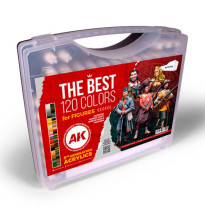 3GEN  PLASTIC BRIEFCASE 120 FIGURE COLORS